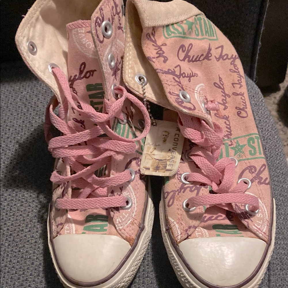 Converse Chuck Taylor All Stars with double tongue.